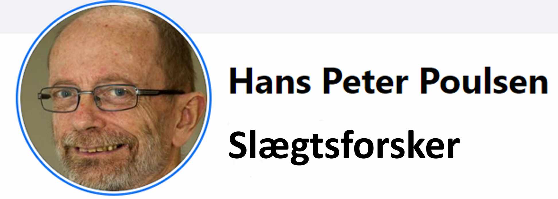 Slægtsforsker, underviser, foredragsholder Hans Peter Poulsen (venligst udlånt af Dragør Lokalhistoriske Forening)