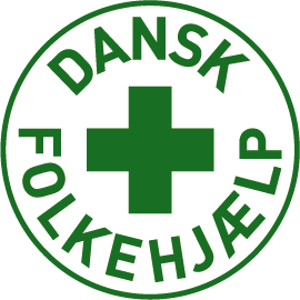 Dansk Folkehjælp logo.