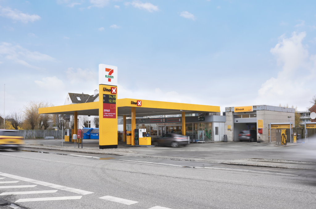 Uno-X og 7-Eleven i Dragør. Foto: Sebastian Dalsgaard