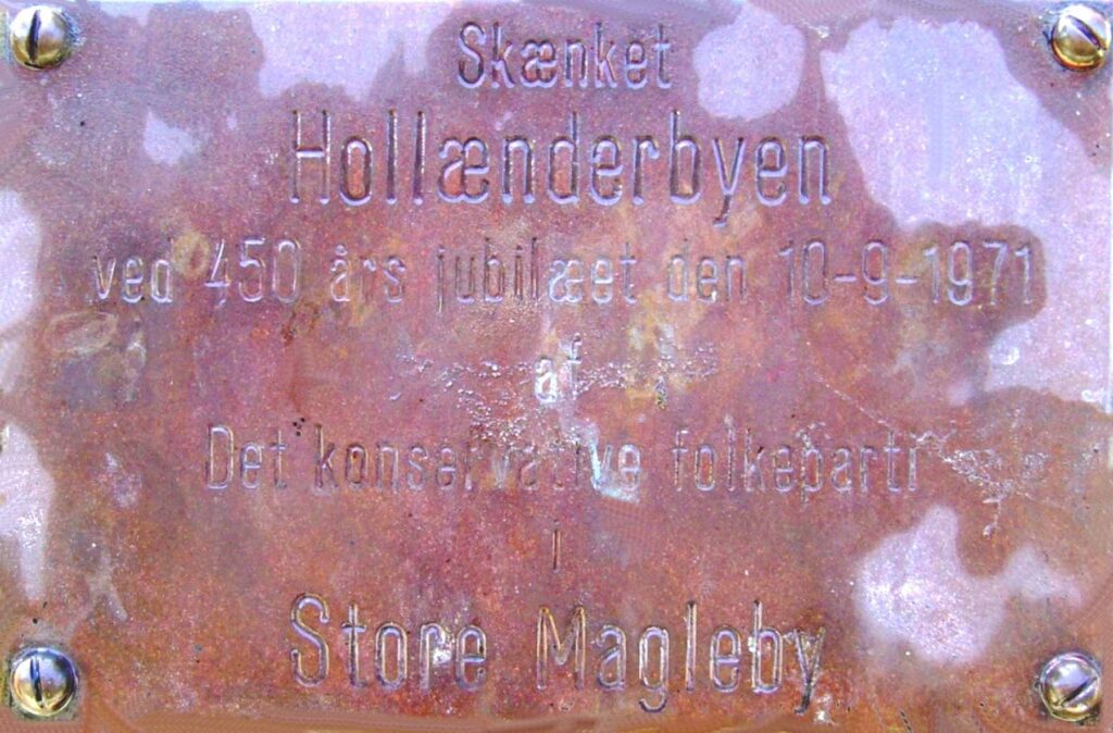 I 1971 markerede Store Magleby 450 året for tilknytning til de hollandske indvandere fra Vest Friesland. Fra byen Hoorn og nærmeste opland i provinsen Holland. Foto: Dines Bogø.