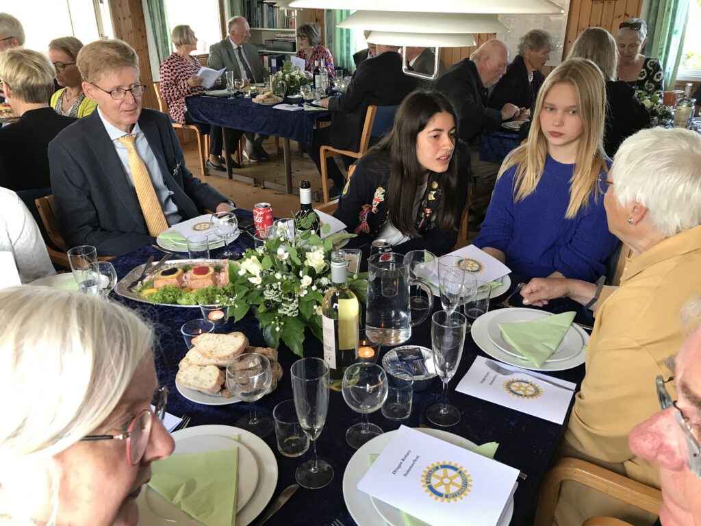 Hanne, Ole, Alejandra, Katinka, og Hanne B. Foto: Dragør Rotary Klub
